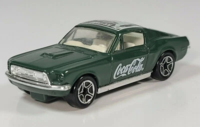 Matchbox 1968 Ford Mustang Cobra Jet 3" Diecast 1:60 Scale Model Coca Cola Green - Image 1 of 4