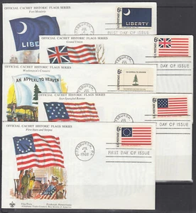 US Planty 1345-1354-1 FDC. 1968 Historical Flags, Boy Scouts FIRST CACHETS - Picture 1 of 2