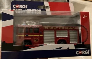 CORGI GS87104 TRUCK - TRUCK EMERGENCY FIRE ENGINE BRIGADE 1980 - RED - - Picture 1 of 3