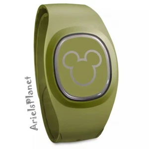 Disney Parks Mickey Mouse Solid Olive Green MagicBand+ MagicBand Plus Unlinked - Bild 1 von 1
