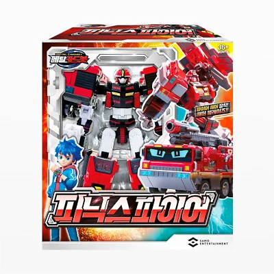 Metal Cardbot Phoenix Fire Transformer Robot / Figure Car Toy Gift - Image 1 of 2