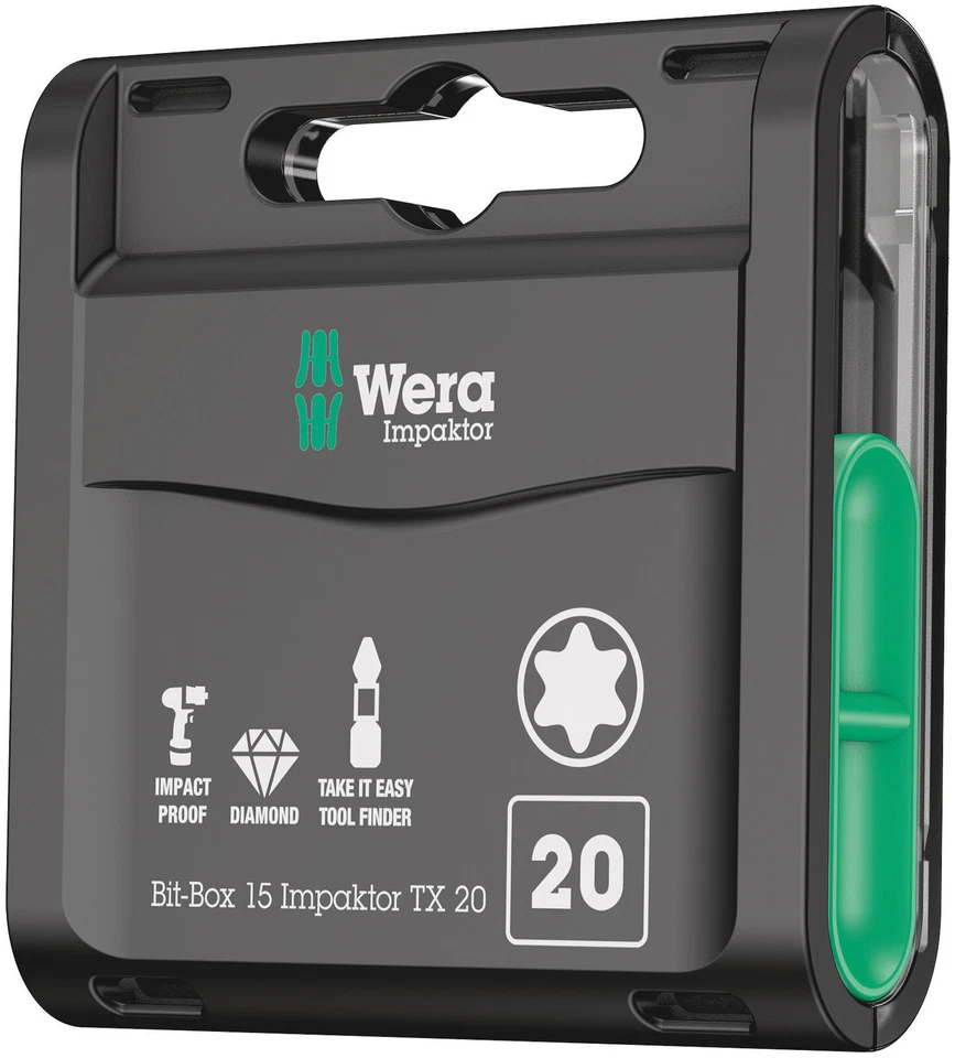 WERA 1/4" Impaktor Bits 867/1 IMP Bit-Box 15 TORX® 05057772001 alle Größen WAHL - Bild 1 von 1