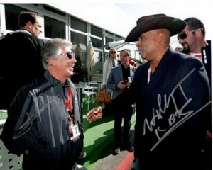 MARIO ANDRETTI and WILLY T. RIBBS signed autographed 8x10 INDY photo - Picture 1 of 1
