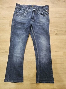 Replay Jeans x FCB Barcelona Mens 30 X 25" Blue Denim Soccer Zip Limited Edition - Picture 1 of 9