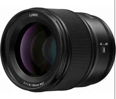 NEW Mint Panasonic LUMIX S 85mm f/1.8 Lens - Black - Image 1 of 4