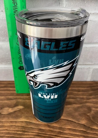 Tervis - 30oz Stainless Steel tumbler - NFL - Philadelphia Eagles  NEW w/sticker Cover