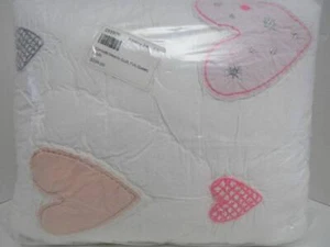 Pottery Barn Kids Konfetti Herzen Quilt Full Queen Mehrfarbig Neu - Bild 1 von 5