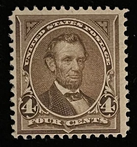 SCOTT #269 4c DARK YELLOW BROWN, MOG-NH, F/VF & PO FRESH! CAT $125 - Picture 1 of 2