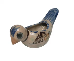 Mexican Pottery Bird Planter 7x4x3.5 Handpainted Signed CAT & Numbered 377 - Picture 1 of 9