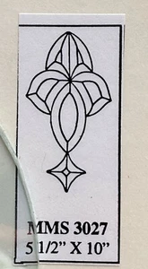 Stained Glass Supplies 6 Piece Cluster MMS Bevel # 3027 5-1/2" x 10" - Picture 1 of 2