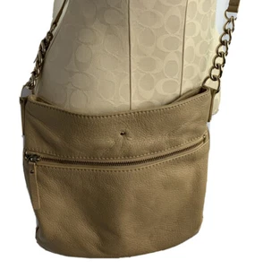 Bandolera organizativa Kate Spade NY cuero bronceado Jackson con cremallera - Imagen 1 de 12