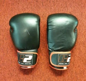 Everlast C2 MMA Muay Thai Gloves 16 oz Black Red - Picture 1 of 7