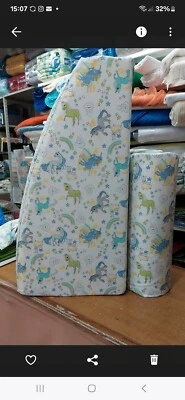 completo cuscini per letto a ponte o cassettone disegno Unicorno - Immagine 1 di 2