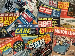 1956 Birthday/Christmas gift for car fans born in 1956. Lot/5 1956 car magazines - Imagen 1 de 1