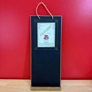 Trendsetzende Designs Kaffee Kreidetafel Wandbehang Memoboard Seil Küche - Bild 1 von 15