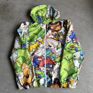 Members Only Nickelodean Rugrats Reptar Allover Windbreaker XL Retro 90s - Picture 1 of 21