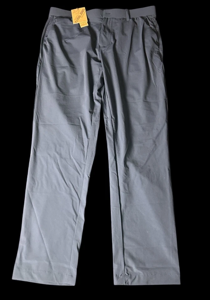 PJ Paul Jones 男式中号蓝色打褶弹力裤 — 第 1/4 张图片