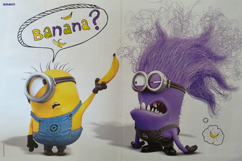 ICH EINFACH UNVERBESSERLICH 2 - A3 Poster (42x28cm) - Minions Film Plakat BRAVO - Bild 1 von 1