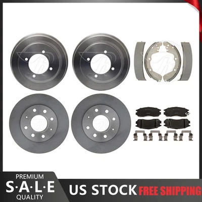 For 1994-1995 Mitsubishi Expo Brake Rotors & Ceramic Pads + Brake Drums & Shoes - Image 1 of 4