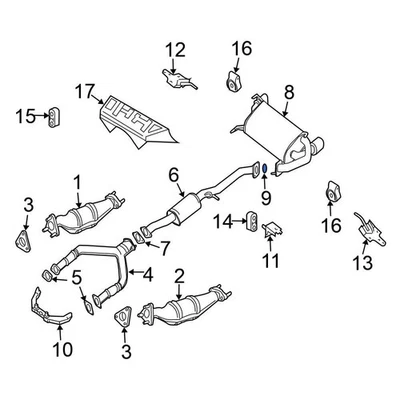 For Nissan Titan 2004-2015 Nissan 206910P600 Exhaust Pipe Connector Gasket Foto 1 de 4