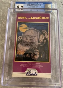 Night of the Living Dead VHS 1982 Media Home Ent. Horror VHS CGC 9.2 Graded - Picture 1 of 4