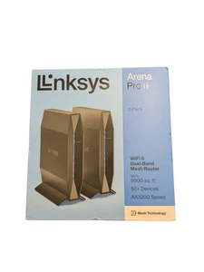 Linksys Arena Pro 6 Wi-Fi 6 Dual Band Mesh Router - 2 Pack (E8452) - Picture 1 of 5