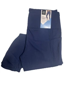 Members Mark perforierte Ankle Leggings blau, Größe L - Bild 1 von 3