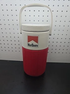 VTG 90s Marlboro Coleman 64oz Water Jug Thermos 5590 Insulated Cooler 1/2 Gallon - Picture 1 of 6