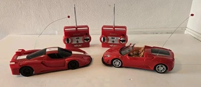 LOT of 2 Red Ferrari MJX R/C Remote Control Cars FXX & F430 Spider - Image 1 of 4
