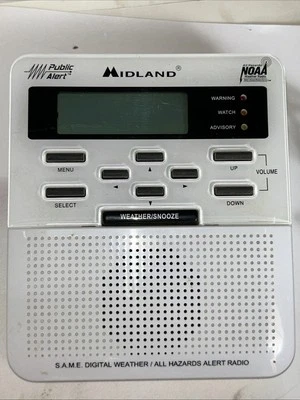 Weather Radio Midland WR-100 All Hazards Alert  NOAA Storm Warning WORKING READ - Image 1 of 4