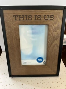 Mainstays 4 X 6 Rustic Wood Tabletop Frame. This Is Us - Picture 1 of 3