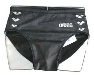 Mens Water Polo Brief swim Suit speedo Trunk Rubber wet look 26 28 - Picture 1 of 3