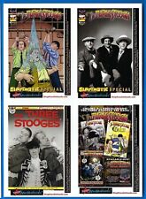 THE THREE STOOGES UNCUT PROMO CARD PANEL AMERICAN MYTHOLOGY DOUBLE SIDED RRPARKS