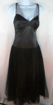 Womens / Size 10 -  NINE WEST - Black Cocktail Tea Length Dress  - Image 1 of 4