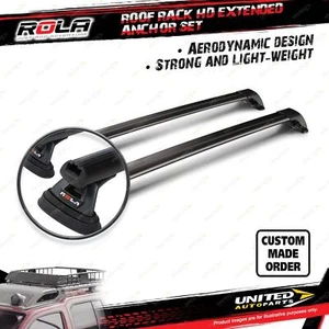 2 x Rola 1250mm HD Extended Roof Rack Bars for Renault Kangoo Kangoo Maxi 2Gen - Picture 1 of 2