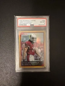 2006 Bowman Chrome - Larry Fitzgerald Gold Refractor 49/50 POP 1,  2 higher - Picture 1 of 4
