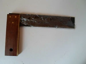 Unbranded 9" Try Square Hardwood & Brass Stock  - Picture 1 of 10