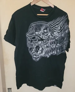 Camiseta Mulisha Vintage Metal Talla L Estampado Gráfico Calavera Alada - Imagen 1 de 10