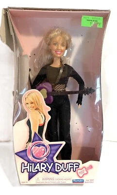 2004 Playmates Hilary Duff Rock Star Doll Guitar In Black Outfit New Damaged Box - Image 1 of 4