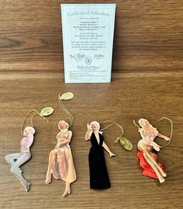 The Glamorous Miss Monroe Bradford Edition Weihnachtsschmuck 4er Set A0894 - Bild 1 von 8