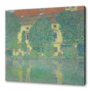 Gustav Klimt Schloss Kammer On Lake Attersee Reproduction Canvas Print Wall Art - Picture 1 of 8