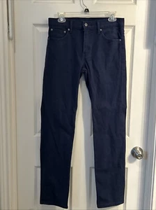 Levi's Men's 511 Slim Fit Premium Pants Color Navy Blue Wash 30x32 - Picture 1 of 9