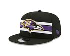 Baltimore Ravens NFL New Era Strike 9FIFTY Adjustable Snapback Hat - Black