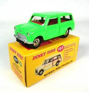 Morris Mini Traveller fluo - DINKY TOYS DEAGOSTINI MODELLAUTO AUTO PRESSOFUSA 197 - Foto 1 di 3