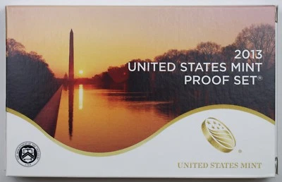 2013 S Mint Annual Clad Proof Set,14 Deep Cameo Proof Coins in Mint Box with COA - Image 1 of 4