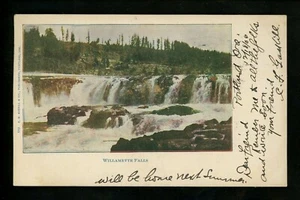 Oregon O postal Willamette Falls Vintage 1906 - Imagen 1 de 2