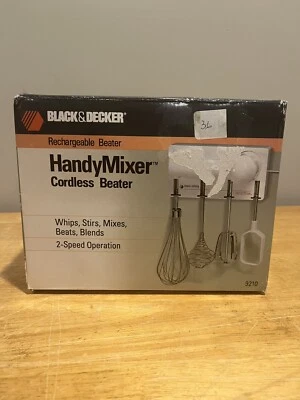 HandyMixer Cordless Beater Black & Decker Model 9210 BRAND NEW 028872092107 - Image 1 of 4
