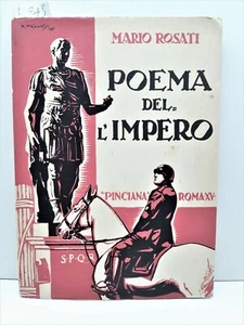 Mario Rosati Poema dell'impero L'ombra Del Veggente Pinciana 1937 - Imagen 1 de 7