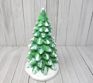Vintage Lemax 1993 Ceramic Christmas Tree 8" Tall TREE ONLY - Picture 1 of 10