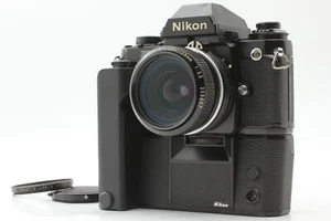 [Exc+5] Nikon F3 Eye Level 35mm SLR Film Camera + Ai 28mm F3.5 Lens + MD-4 JAPAN - Picture 1 of 15